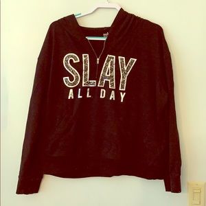 🌺🍂🌈Soho Street Pull Over Hoodie “Slay All Day”
